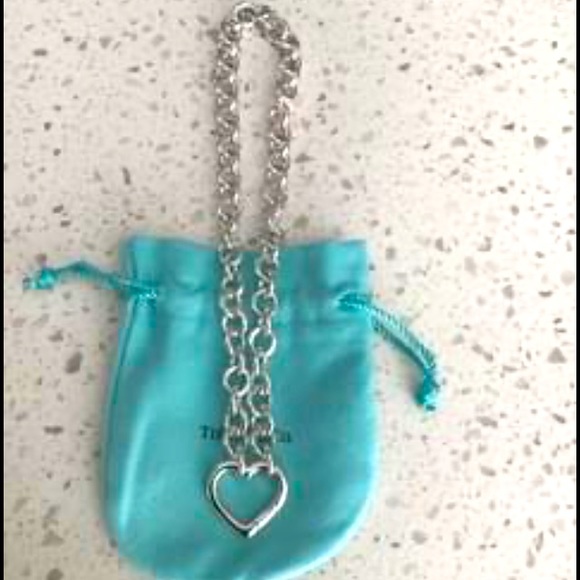 Tiffany & co 16” silver heart necklace - Picture 2 of 2